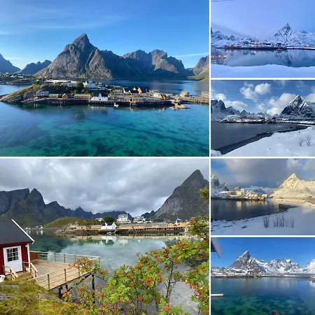 公寓 Lofoten - Rostad Retro Rorbuer 雷讷